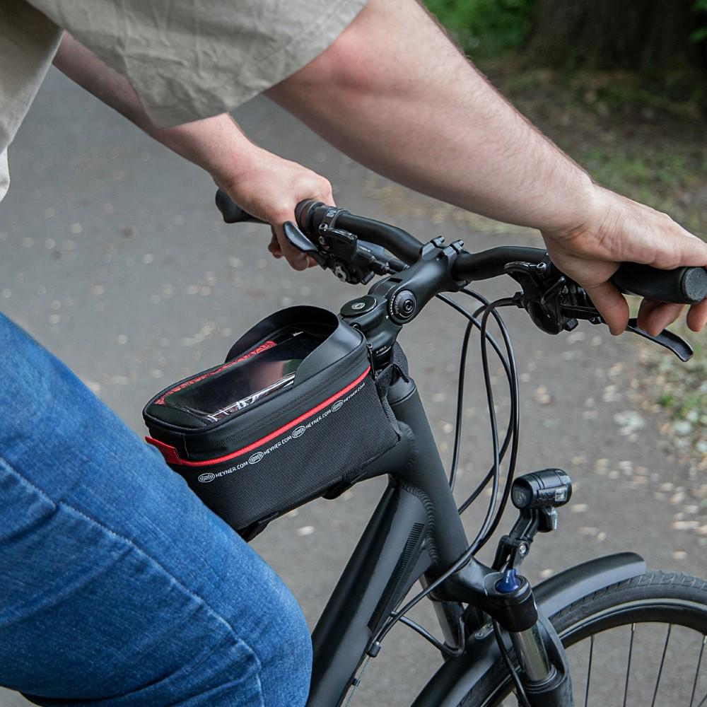 Gentuta impermeabila pentru bicicleta cu suport telefon Heyner 734100