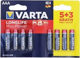 Baterie Varta LongLife Max Power AAA - LR03 - 8 buc 4703101428