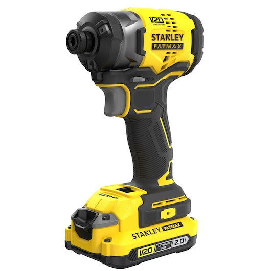 Masina de Insurbat cu Impact 18V, Stanley Fatmax V20, Fara Perii, 3 Viteze, Hex 1/4", 190Nm, 2 x 2.0 SFMCF820D2KQW – imagine 2