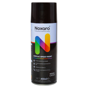 Vopsea spray 450 ml Negru Lucios Noxaro NXVPS018