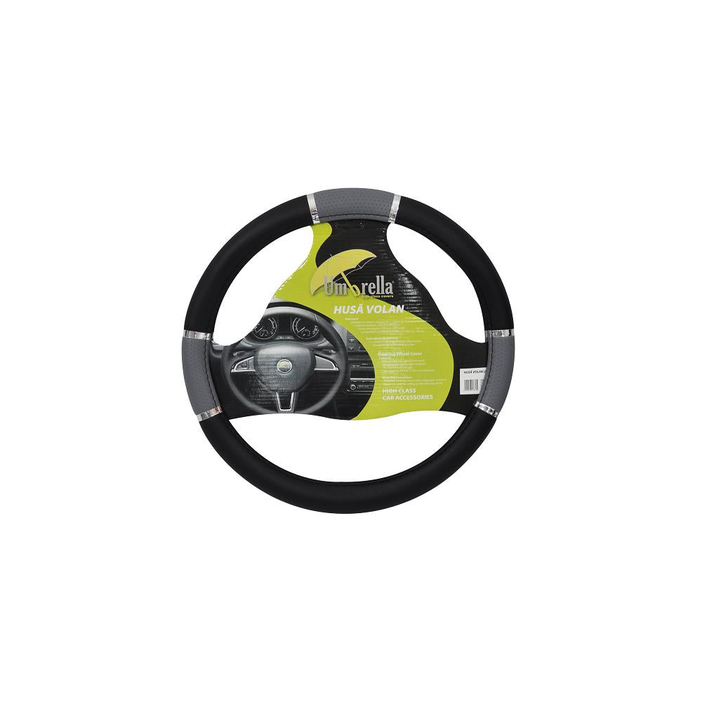 Husa volan lux gri 37-39 cm Umbrella 07833