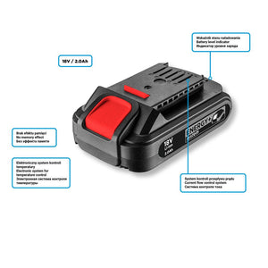 Acumulator 18V Li-Ion Graphite Energy+, 2Ah 58G001 GRAPHITE Neo Tools 58G0011 – imagine 2