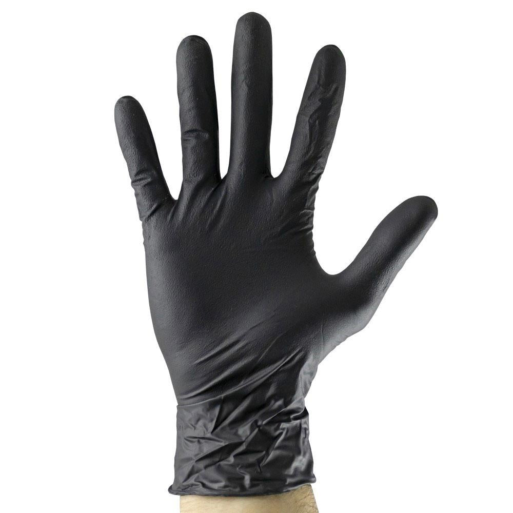 Manusi negre de unica folosinta de nitril 5MIL marime m - set 100BUC Jbm 54151