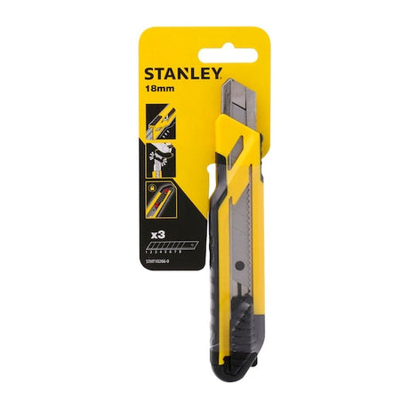CUTTER GLISANT MANER BIMATERIAL 18mm CU 3 LAME STANLEY® STHT102660 – imagine 6