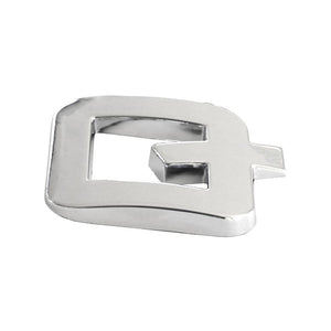 Ornament auto 3D. litera q. 26 mm. cromat Mega Drive 64417