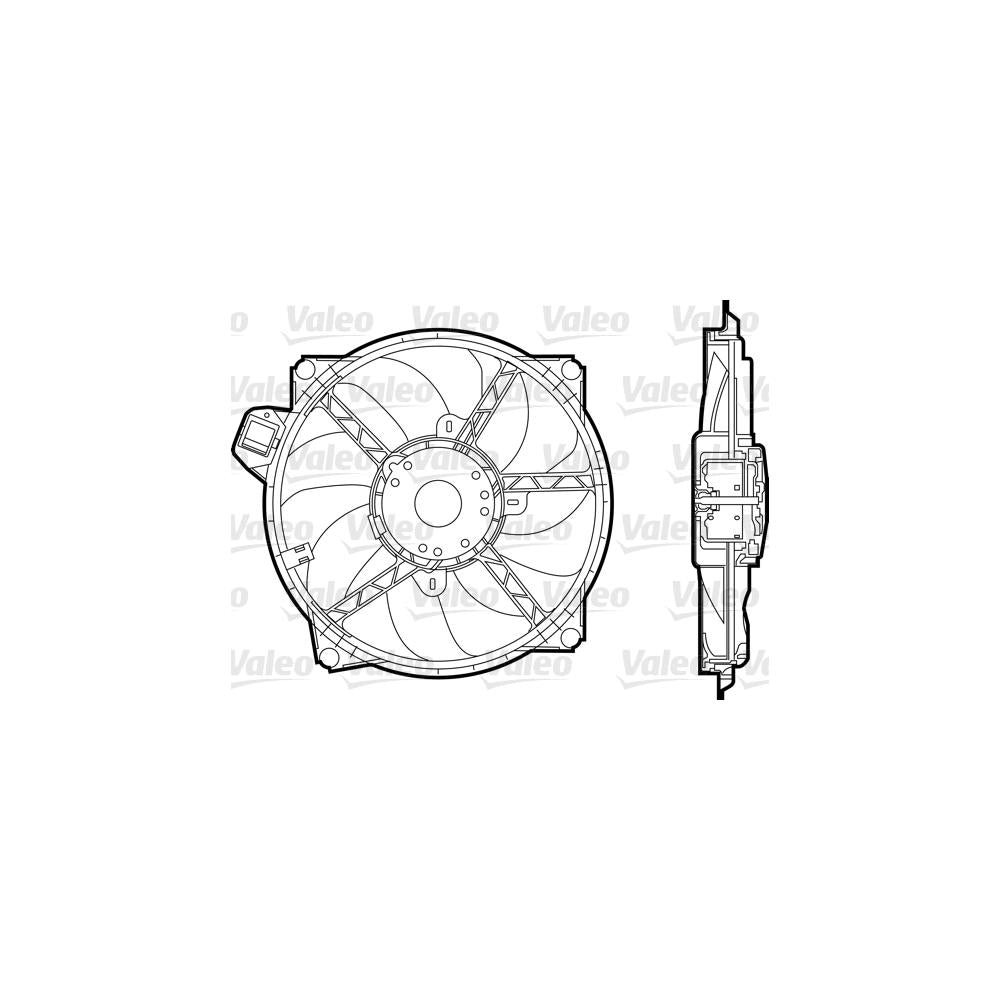 Ventilator radiator Valeo 696376