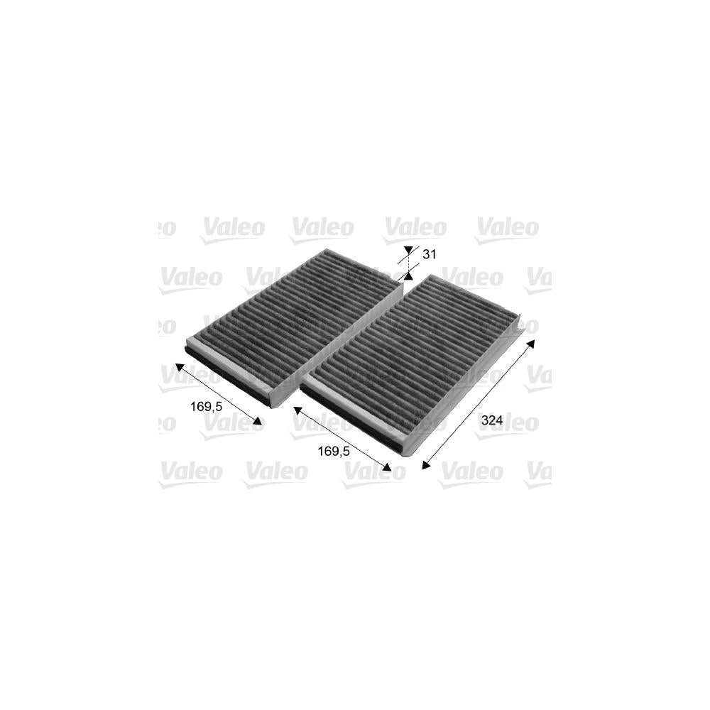 Filtru habitaclu c.a. set 2 buc. Valeo 698864