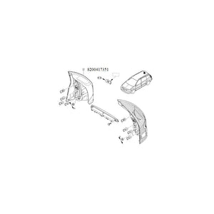 Lampa spate dr. megane ii Renault 8200417351
