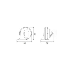 Claxon electromagnetic 12V 6A ton inalt Seger 60BI12.100.02K