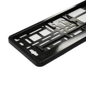 Suport numar inmatriculare Mega Drive metalizat negru 1 buc 45181