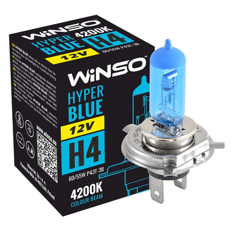 Bec Halogen Winso Hyper Blue H4 - 12V, 60/55W P43t-38 ● 4200K 712440
