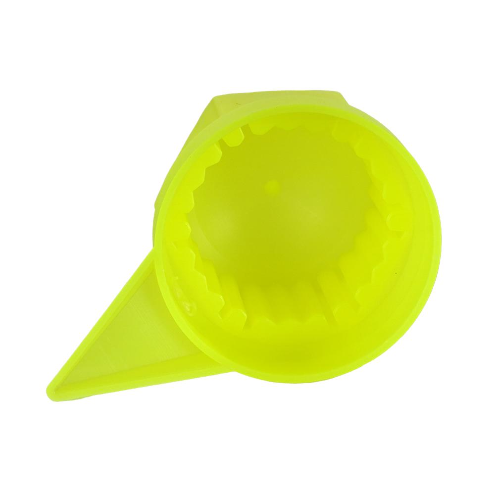 Set 10 bucati capac plastic pentru prezon roata cu indicator 33 mm neon galben 41 mm Mega Drive NN33 Z/Y/NEON WS