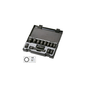 Set 13 piese. tubulare de impact de 1/2` hex. + adaptor Jbm 52341