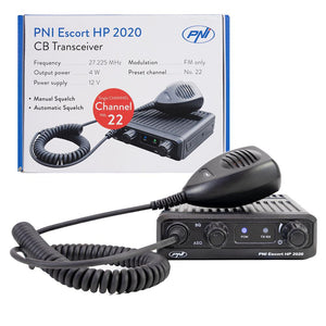 Statie radio cb Pni escort HP 2020, cu un singur canal, 4W, fm, 12V, fara zgomot PNI-HP2020