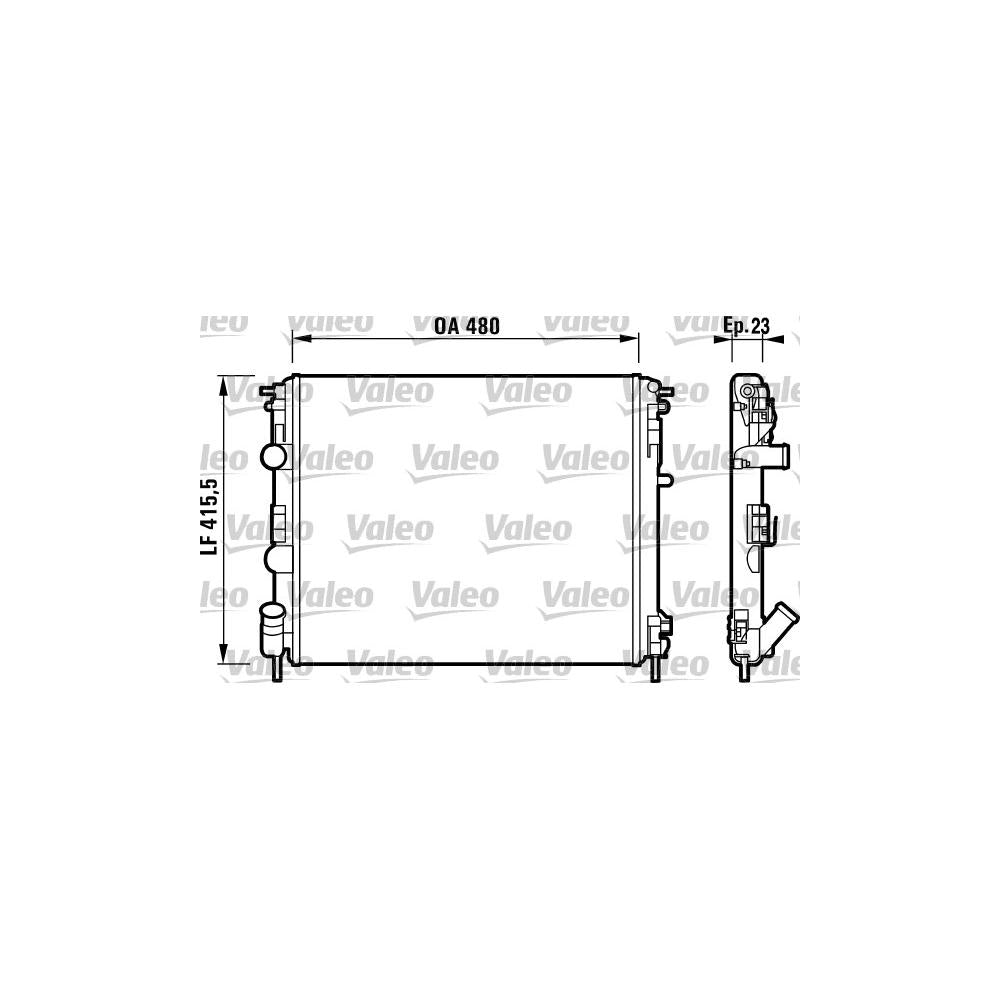 Radiator racire motor Valeo 732721