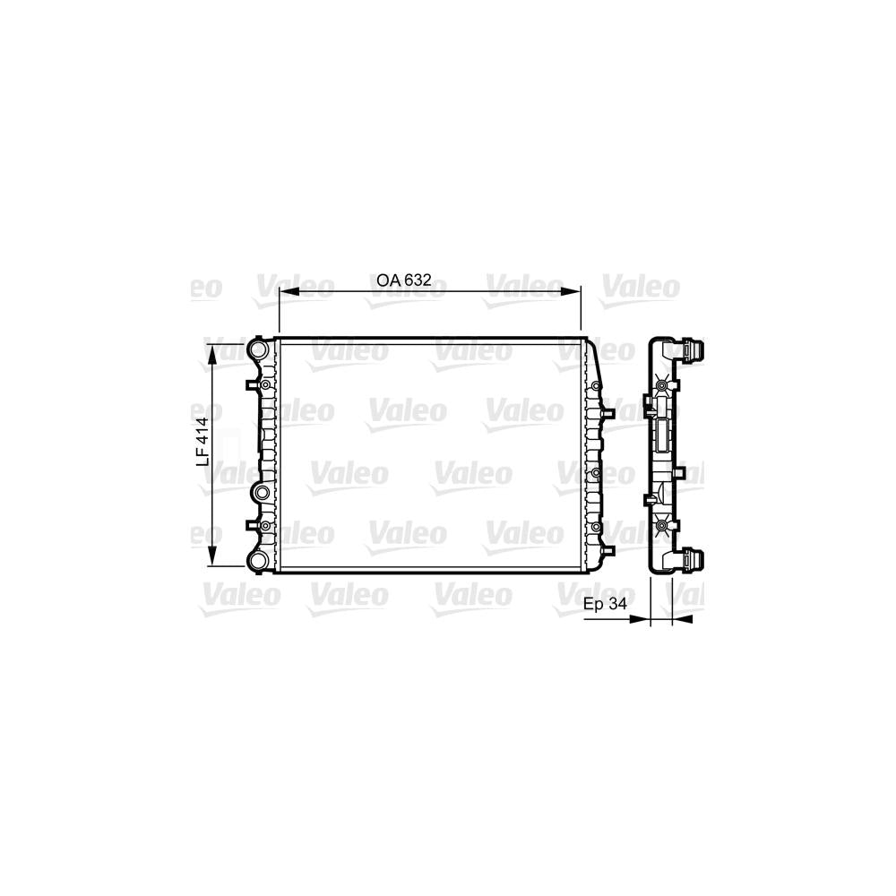 Radiator racire motor Valeo 732864