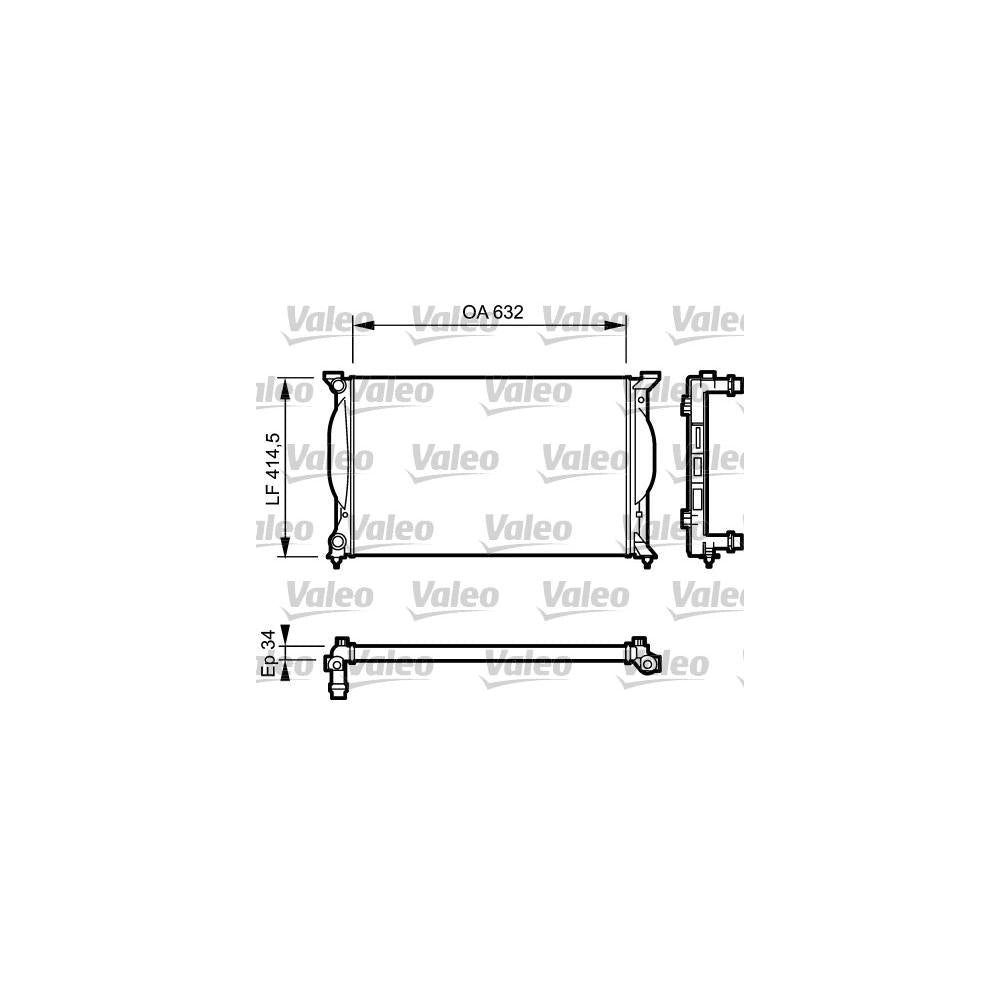 Radiator racire motor Valeo 732963