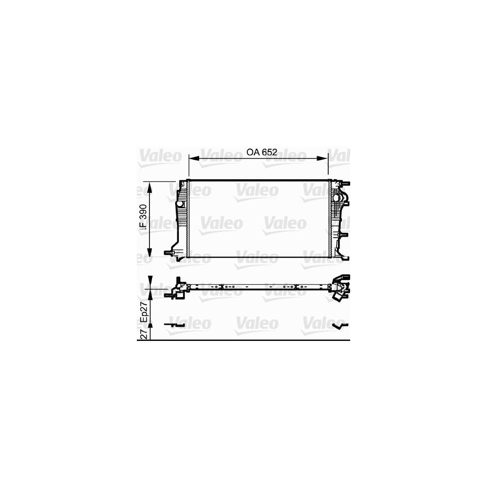 Radiator racire motor Valeo 735182