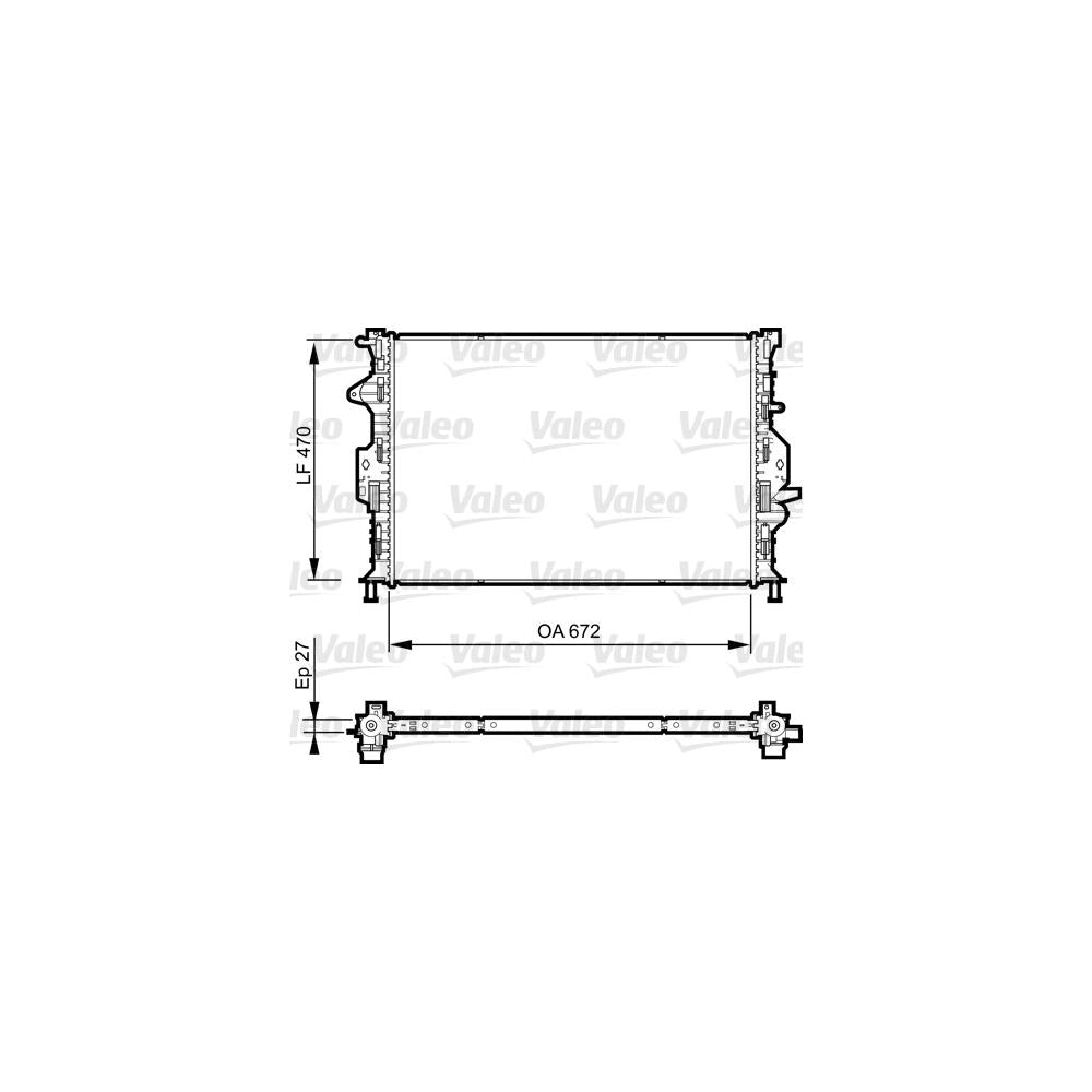 Radiator racire motor Valeo 735374