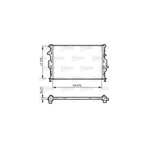 Radiator racire motor Valeo 735374