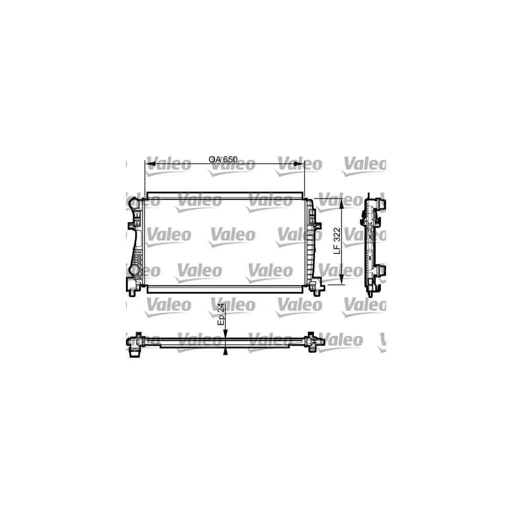 Radiator racire motor Valeo 735557