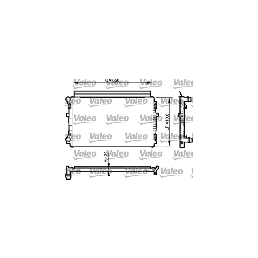 Radiator racire motor Valeo 735558
