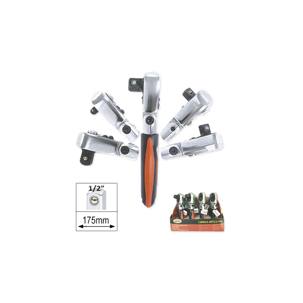 Clichet articulat scurt cu 72 dinti - 1/2` Jbm 51305