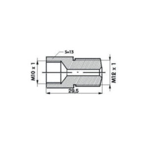Reductor M10X1M12X1. 29.5 mm (set 4 buc) Asam Automotive 74703