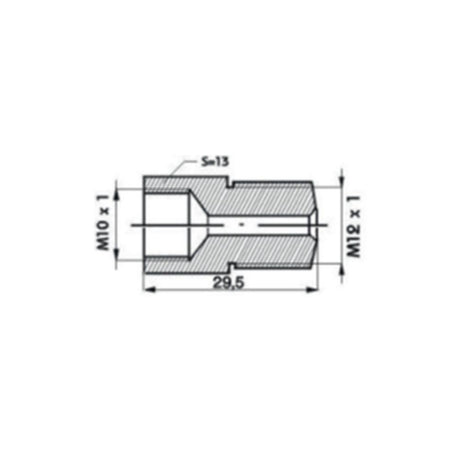 Reductor M10X1M12X1. 29.5 mm (set 4 buc) Asam Automotive 74703