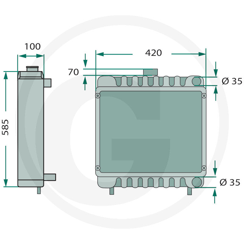 Radiator motor Fendt Farmer 300 – GRANIT 74706037