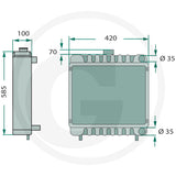 Radiator motor Fendt Farmer 300 – GRANIT 74706037