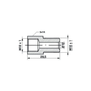 Reductor M12X1M12X1_29.5MM (set 4 buc) Asam Automotive 74706