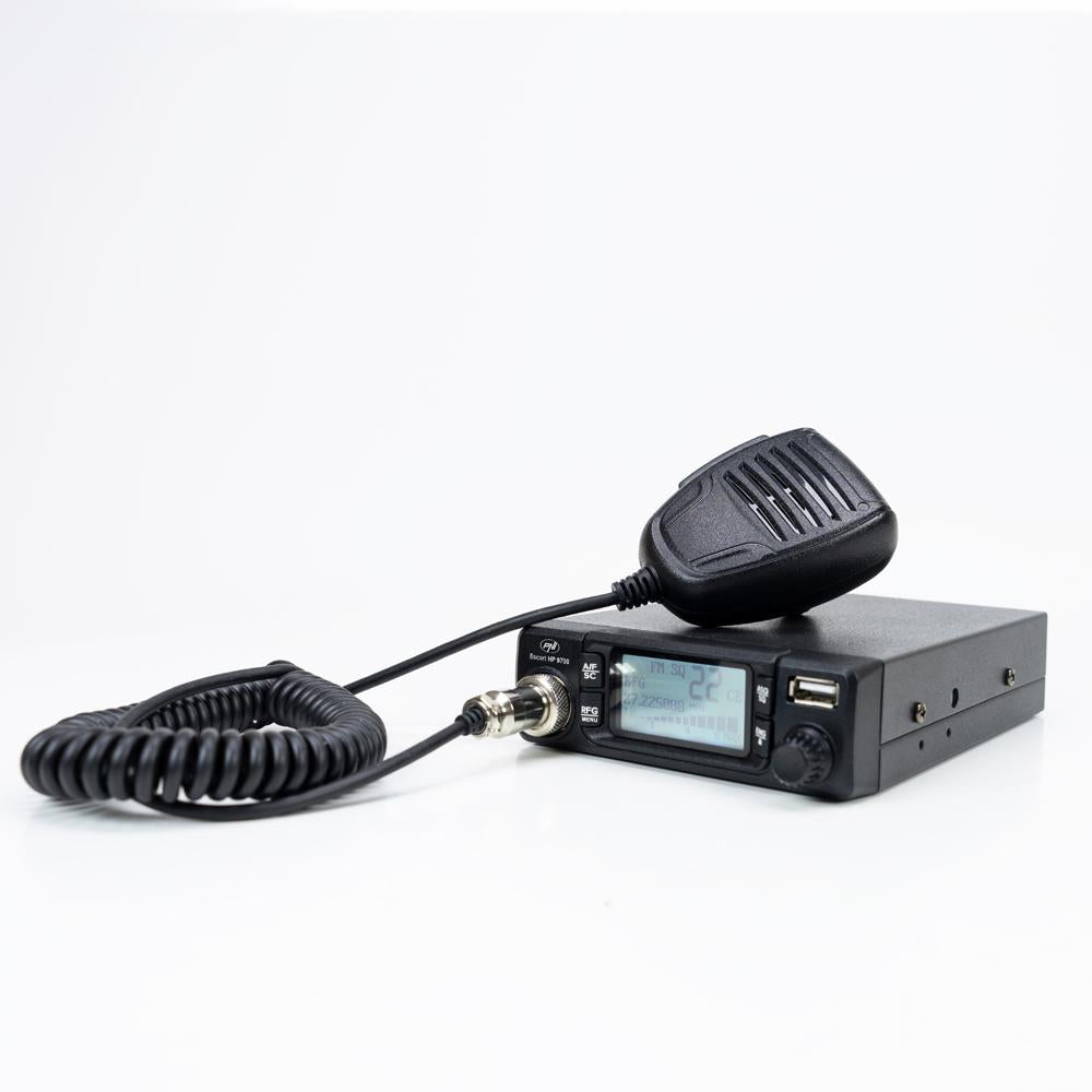 Statie radio cb Pni escort HP 9700 12/24V, USB, anc, asq, mufa de bricheta inclusa PNI-HP9700USB
