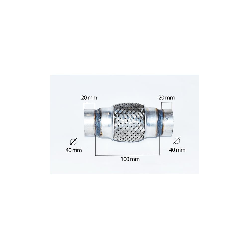 Racord flexibil inner & outer braid (b) 40X100 mm Asam Automotive 76403