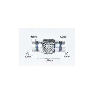 Racord flexibil inner & outer braid (b) 40X100 mm Asam Automotive 76403