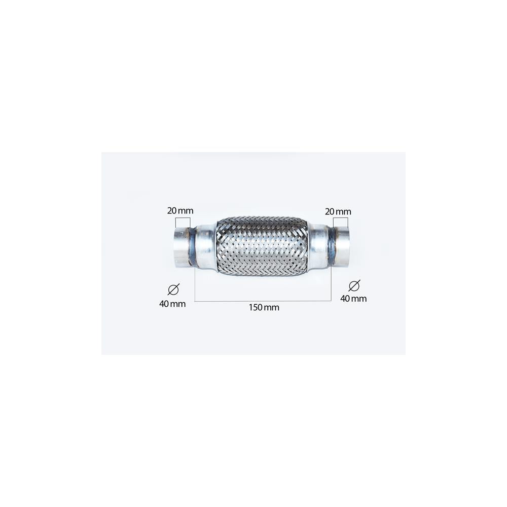 Racord flexibil inner & outer braid (b) 40X150 mm Asam Automotive 76404