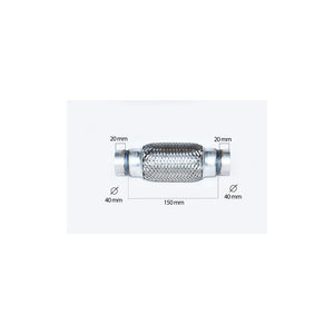 Racord flexibil inner & outer braid (b) 40X150 mm Asam Automotive 76404