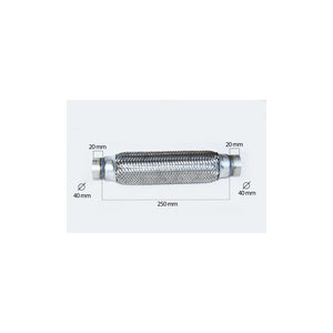 Racord flexibil inner & outer braid (b) 40X250 mm Asam Automotive 76406