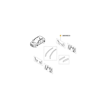 Aparatori noroi spate Renault 6001998331