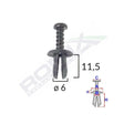 Clips fixare renault/seat - negru set 25 buc Romix 20001