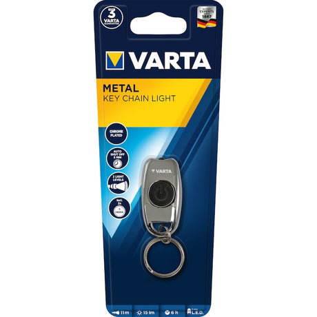 Lanterna LED tip breloc Varta 16603, 15 lm, 2xCR2016, baterii incluse 16603101401