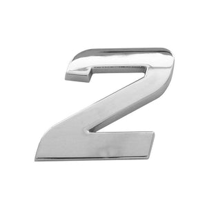 Ornament auto 3D. cifra 2. 26 mm. cromat Mega Drive 64446