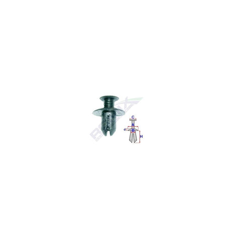 Clips fixare pentru Volvo 7.9X12.9MM - negru set 10 buc Romix B25578