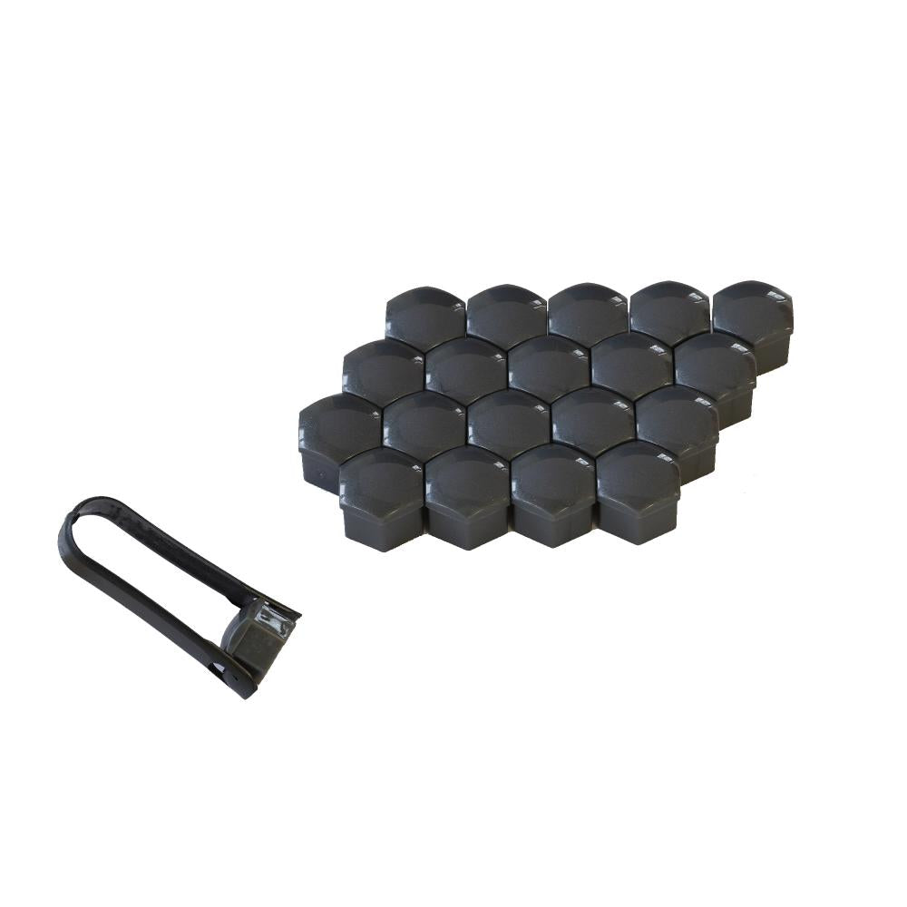 Capac prezoane 19 mm gri set 20 buc+cleste Mega Drive 45256