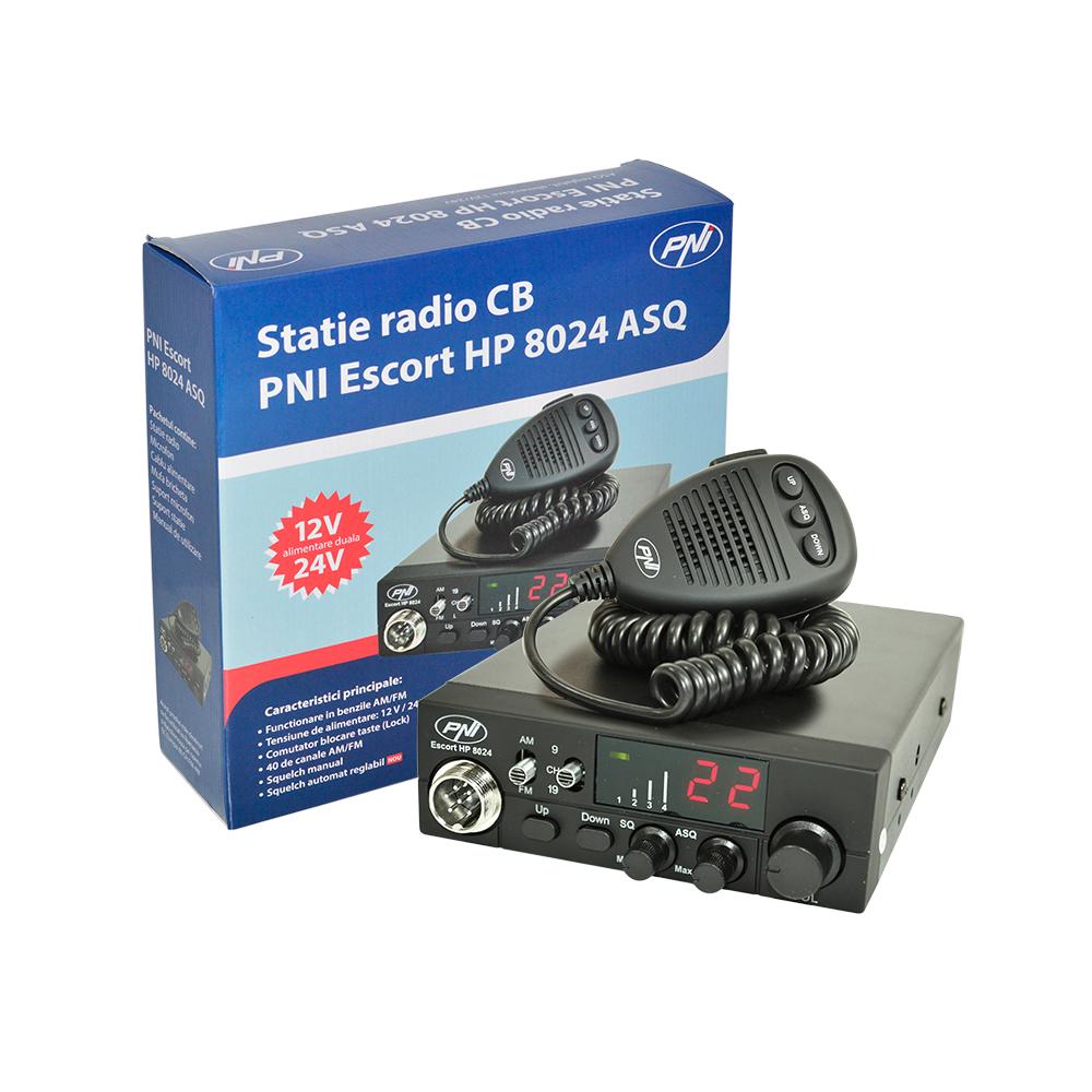 Statie radio cb Pni escort HP 8024 12/24V cu asq reglabil PNI-HP8024