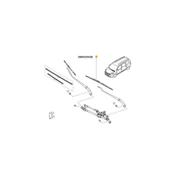 Stergator parbriz 558 mm stanga Renault 288903993R