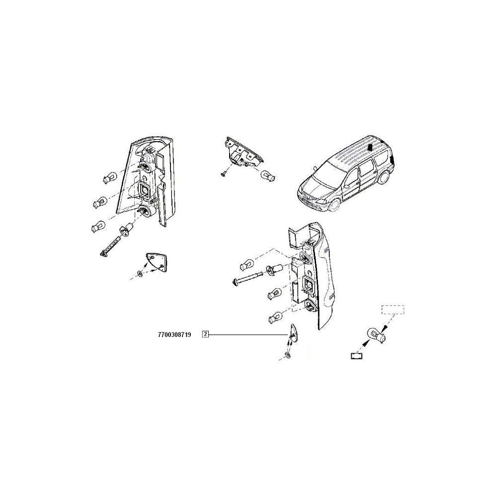Catadioptrumvc/ stg. Renault 7700308719