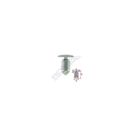 Clips tapiterie pentru opel/citroen/peugeot - gri set 10 buc Romix 10513