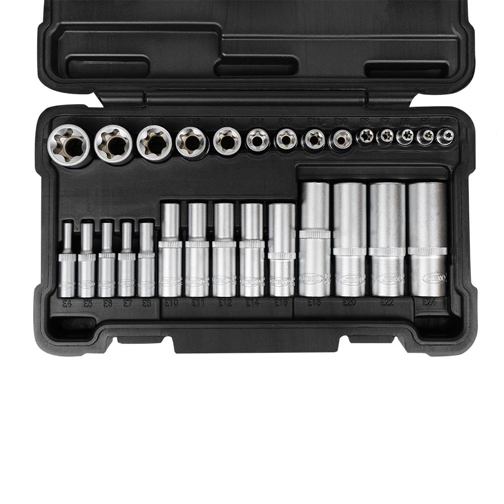 Set 28 tubulare torx scurte si lungi Jbm 54141