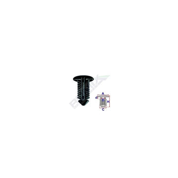Clips tapiterie pentru Renault 8.9X21.2MM - negru set 10 buc Romix C10024